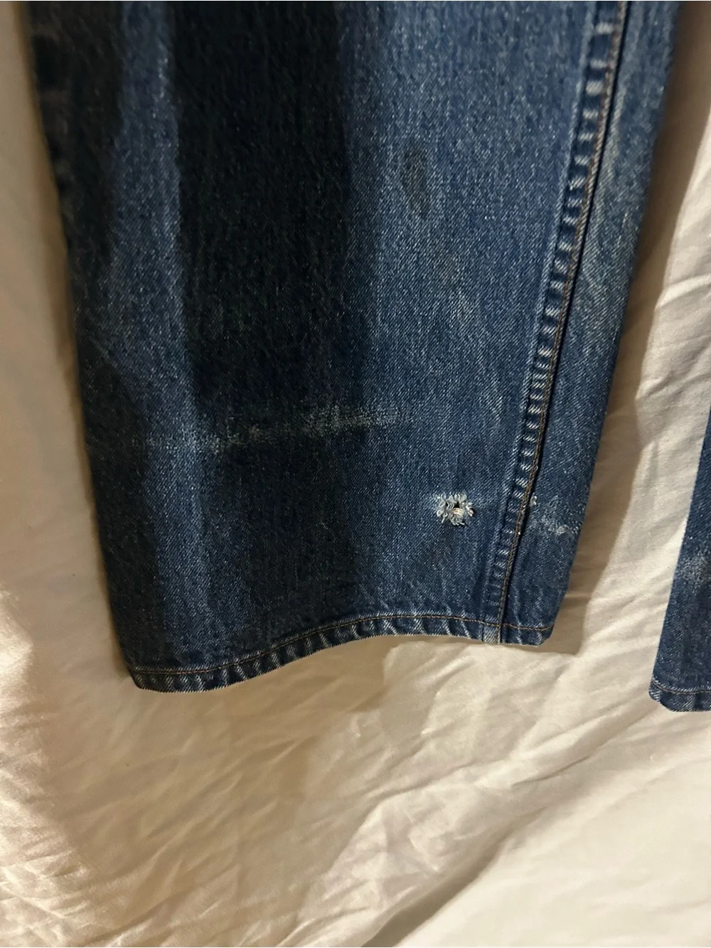 Vtg 1988 Levi's 517 Orange Tab Jeans Made in USA Bootcut Heavyweight Denim 39x31